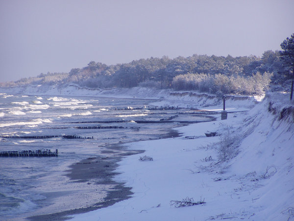 Kołobrzeg v zimě